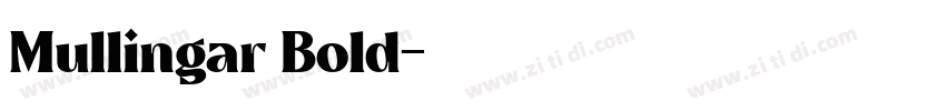 Mullingar Bold字体转换
